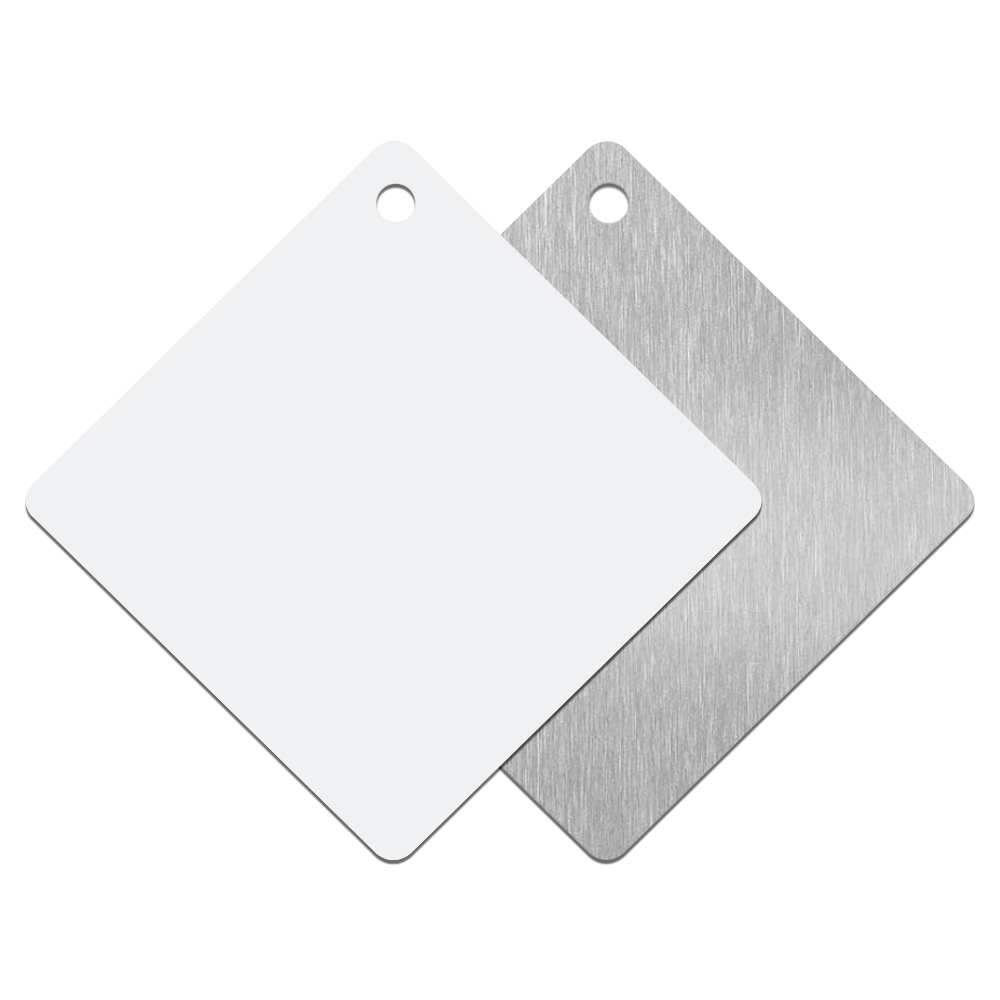 Sublimation Blank Car Window Sign  - Customizable Heat Transfer Aluminum Car Interior Reminder Sign - Includes Suction Cup for Easy Mounting