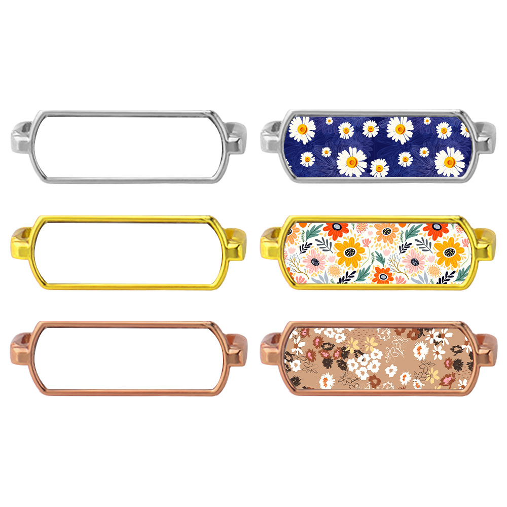 Sublimation Blank Metal Watch Band Buckle DIY Custom Watch Band Decoration Watch Band Clasps Watch Strap Clasps Customization Ready