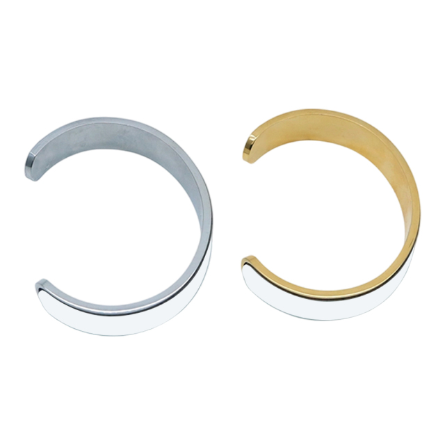 Sublimation Blank Metal Bracelet - PU Leather Panel for Printing, Open & Closed Styles Jewelry for Girls and Women