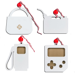 New Arrival Sublimation MDF Three-Layer Money Card Creative Gift Money Card-Oil Drum Money Card-Handbag Money Card-Pil Gun Money Card-Game Console