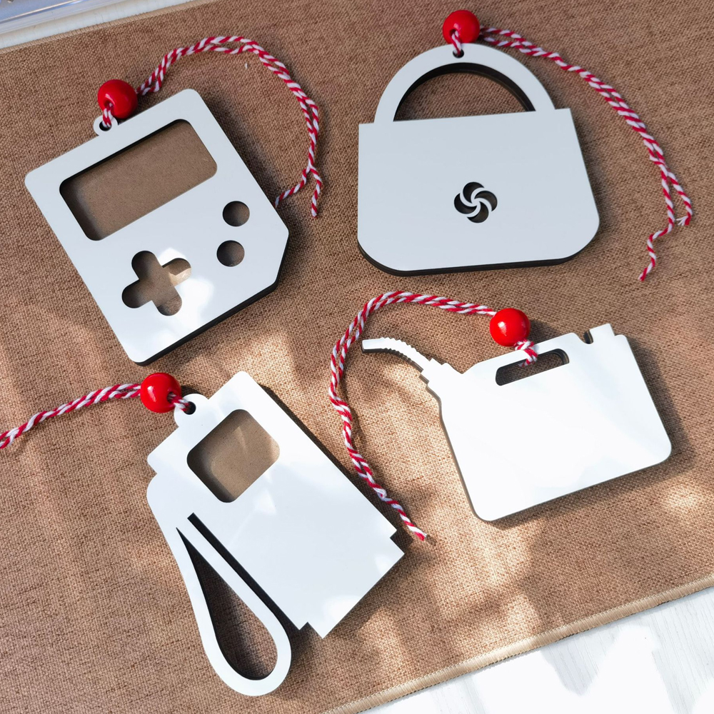 New Arrival Sublimation MDF Three-Layer Money Card Creative Gift Money Card-Oil Drum Money Card-Handbag Money Card-Pil Gun Money Card-Game Console