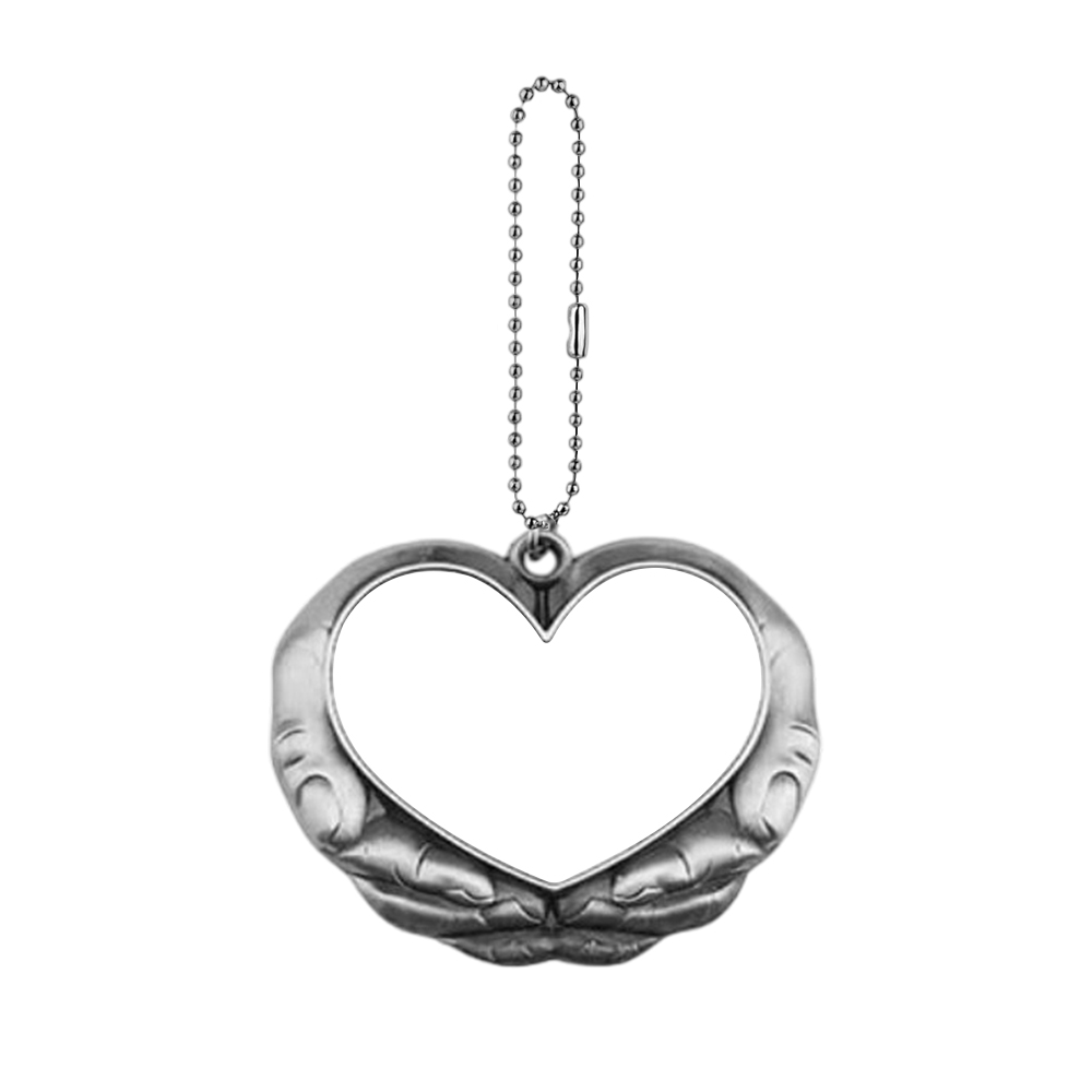 Sublimation Blank Metal Car Charms - Zinc Alloy, Multiple Styles for Custom Printing Stylish Car Ornaments Personalized Car Pendants