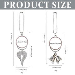 Sublimation Blank Metal Car Charms - Zinc Alloy, Multiple Styles for Custom Printing Stylish Car Ornaments Personalized Car Pendants