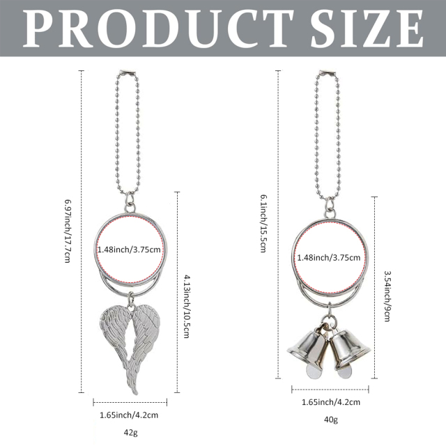 Sublimation Blank Metal Car Charms - Zinc Alloy, Multiple Styles for Custom Printing Stylish Car Ornaments Personalized Car Pendants