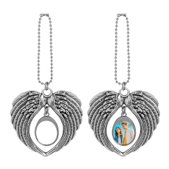 Sublimation Blank Metal Car Charms - Zinc Alloy, Multiple Styles for Custom Printing Stylish Car Ornaments Personalized Car Pendants
