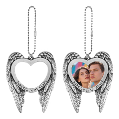 Sublimation Blank Metal Car Charms - Zinc Alloy, Multiple Styles for Custom Printing Stylish Car Ornaments Personalized Car Pendants