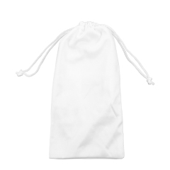Portable Sublimation Blank Eyeglass Bag - Microfiber, Drawstring Closure - Ideal for Promotions, Ads & Creative Gifts