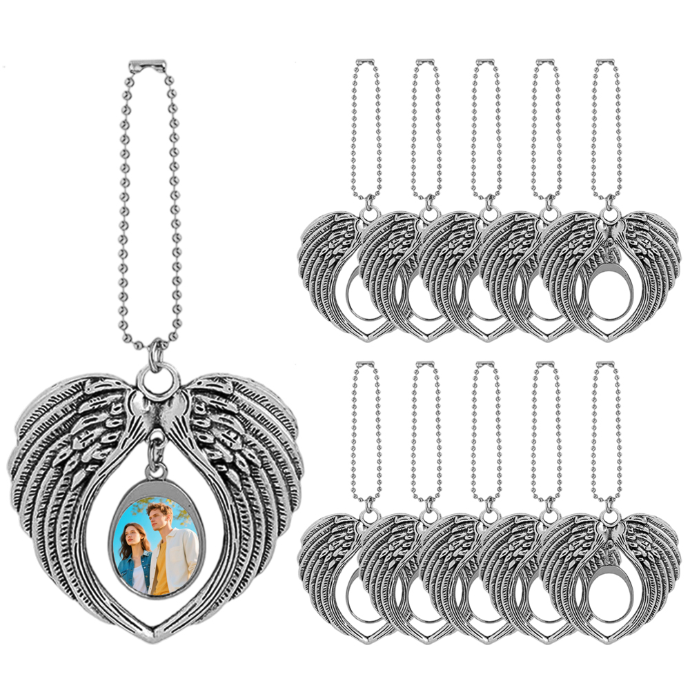 Sublimation Blank Metal Car Charms - Zinc Alloy, Multiple Styles for Custom Printing Stylish Car Ornaments Personalized Car Pendants