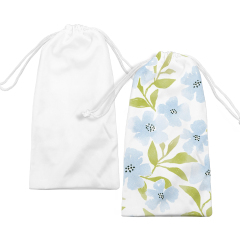 Portable Sublimation Blank Eyeglass Bag - Microfiber, Drawstring Closure - Ideal for Promotions, Ads & Creative Gifts
