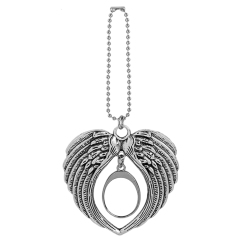 Sublimation Blank Metal Car Charms - Zinc Alloy, Multiple Styles for Custom Printing Stylish Car Ornaments Personalized Car Pendants