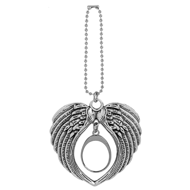 Sublimation Blank Metal Car Charms - Zinc Alloy, Multiple Styles for Custom Printing Stylish Car Ornaments Personalized Car Pendants