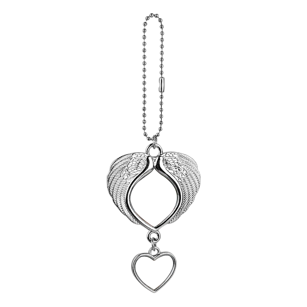 Sublimation Blank Metal Car Charms - Zinc Alloy, Multiple Styles for Custom Printing Stylish Car Ornaments Personalized Car Pendants
