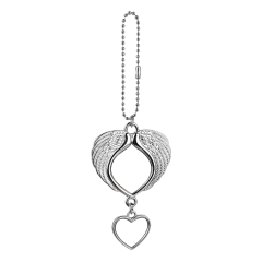 Sublimation Blank Metal Car Charms - Zinc Alloy, Multiple Styles for Custom Printing Stylish Car Ornaments Personalized Car Pendants