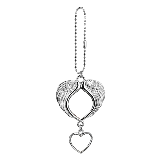 Sublimation Blank Metal Car Charms - Zinc Alloy, Multiple Styles for Custom Printing Stylish Car Ornaments Personalized Car Pendants