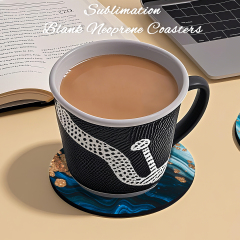 Sublimation Blank Cup Coasters Neoprene Mug Coaster Custom Mug Coaster for Single-sided Printing Coasters