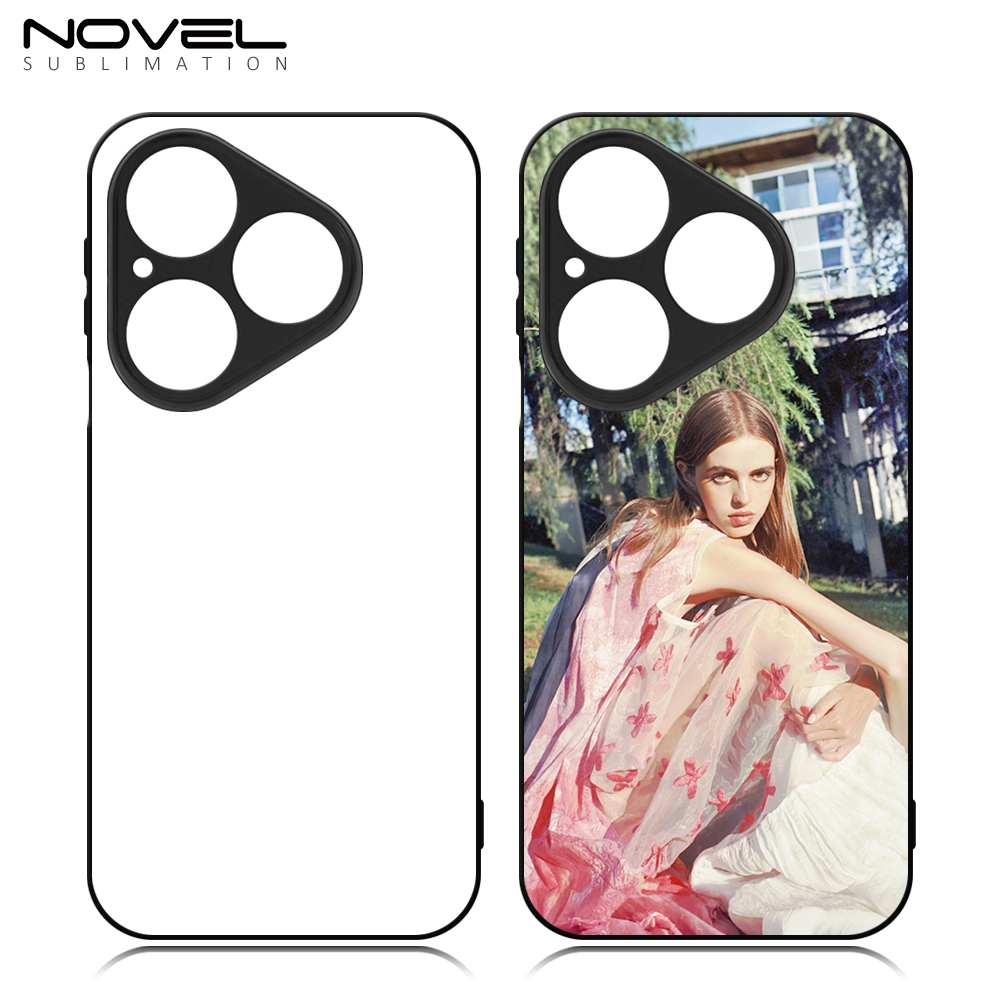 For Huawei Pura 80 Series, Pura 70 Series Sublimation Blank Rubber 2D TPU Phone Case Cover with Aluminum Sheet