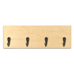 Sublimation Blank Wooden Key Rack with Hook Wood Key Holder with Hanging Hooks- Unique Key Shape & Regular Rectangle