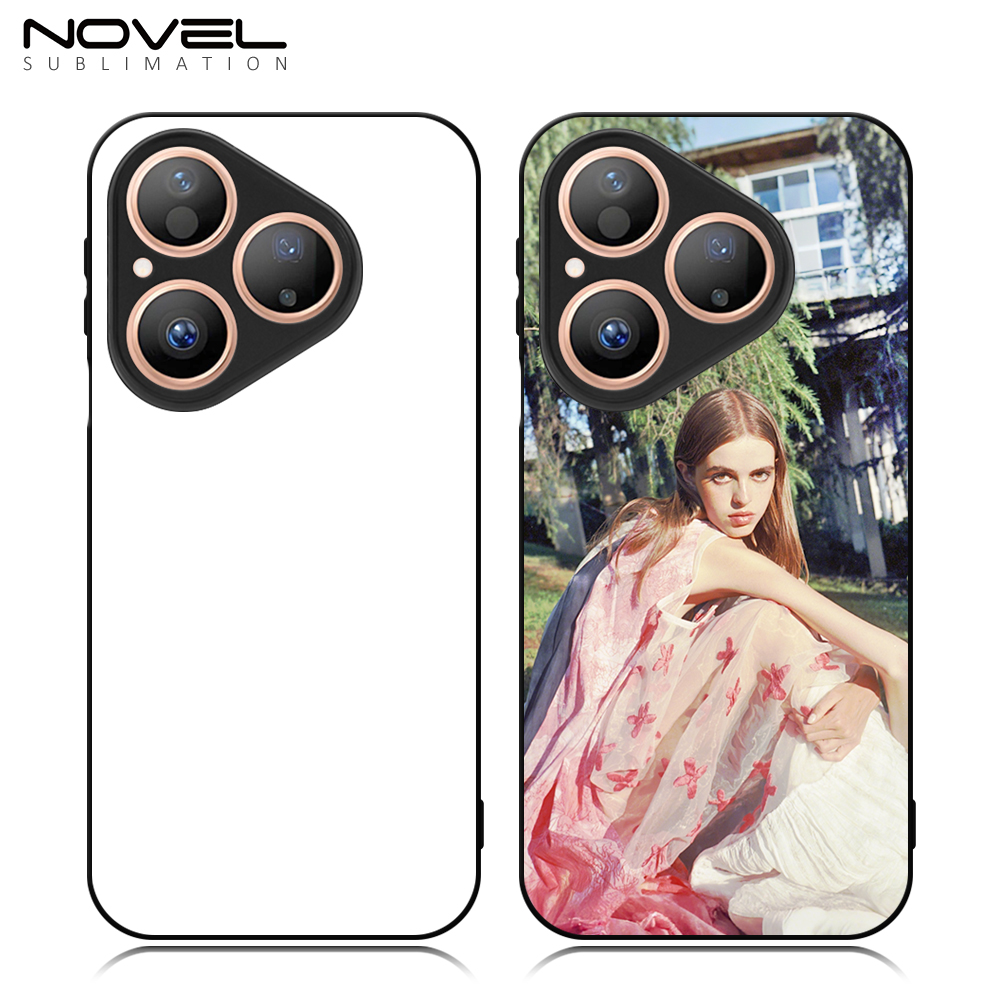 For Huawei Pura 80 Series, Pura 70 Series Sublimation Blank Rubber 2D TPU Phone Case Cover with Aluminum Sheet