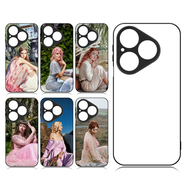 For Huawei Pura 80 Series, Pura 70 Series Sublimation Blank Rubber 2D TPU Phone Case Cover with Aluminum Sheet