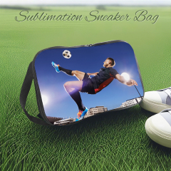 Sublimation Blank Shoe Bags with Handle - Customizable Front for DIY Patterns, Reusable Travel Storage for Shoes