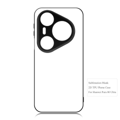 For Huawei Pura 80 Series, Pura 70 Series Sublimation Blank Rubber 2D TPU Phone Case Cover with Aluminum Sheet