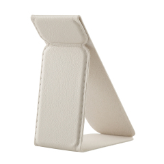 Universal Adhesive Phone Stand - Foldable Magnetic PU Leather Holder, Fits All Phone Models, 24 Colors