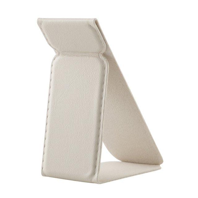 Universal Adhesive Phone Stand - Foldable Magnetic PU Leather Holder, Fits All Phone Models, 24 Colors