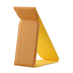 Universal Adhesive Phone Stand - Foldable Magnetic PU Leather Holder, Fits All Phone Models, 24 Colors