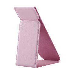 Universal Adhesive Phone Stand - Foldable Magnetic PU Leather Holder, Fits All Phone Models, 24 Colors