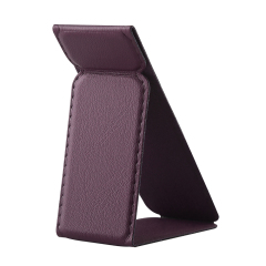 Universal Adhesive Phone Stand - Foldable Magnetic PU Leather Holder, Fits All Phone Models, 24 Colors