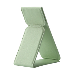 Universal Adhesive Phone Stand - Foldable Magnetic PU Leather Holder, Fits All Phone Models, 24 Colors