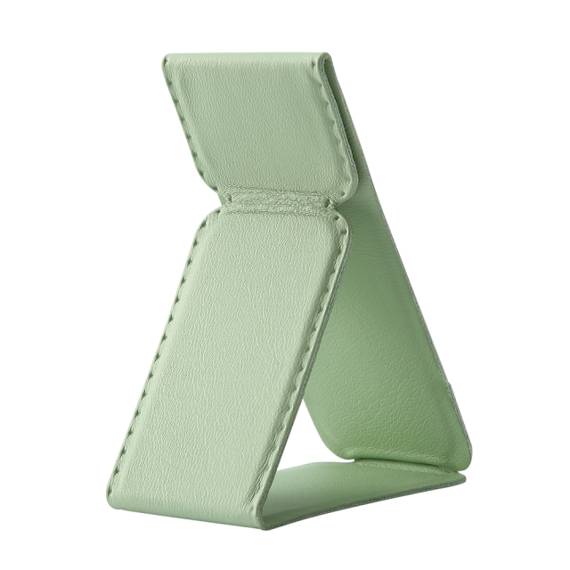 Universal Adhesive Phone Stand - Foldable Magnetic PU Leather Holder, Fits All Phone Models, 24 Colors