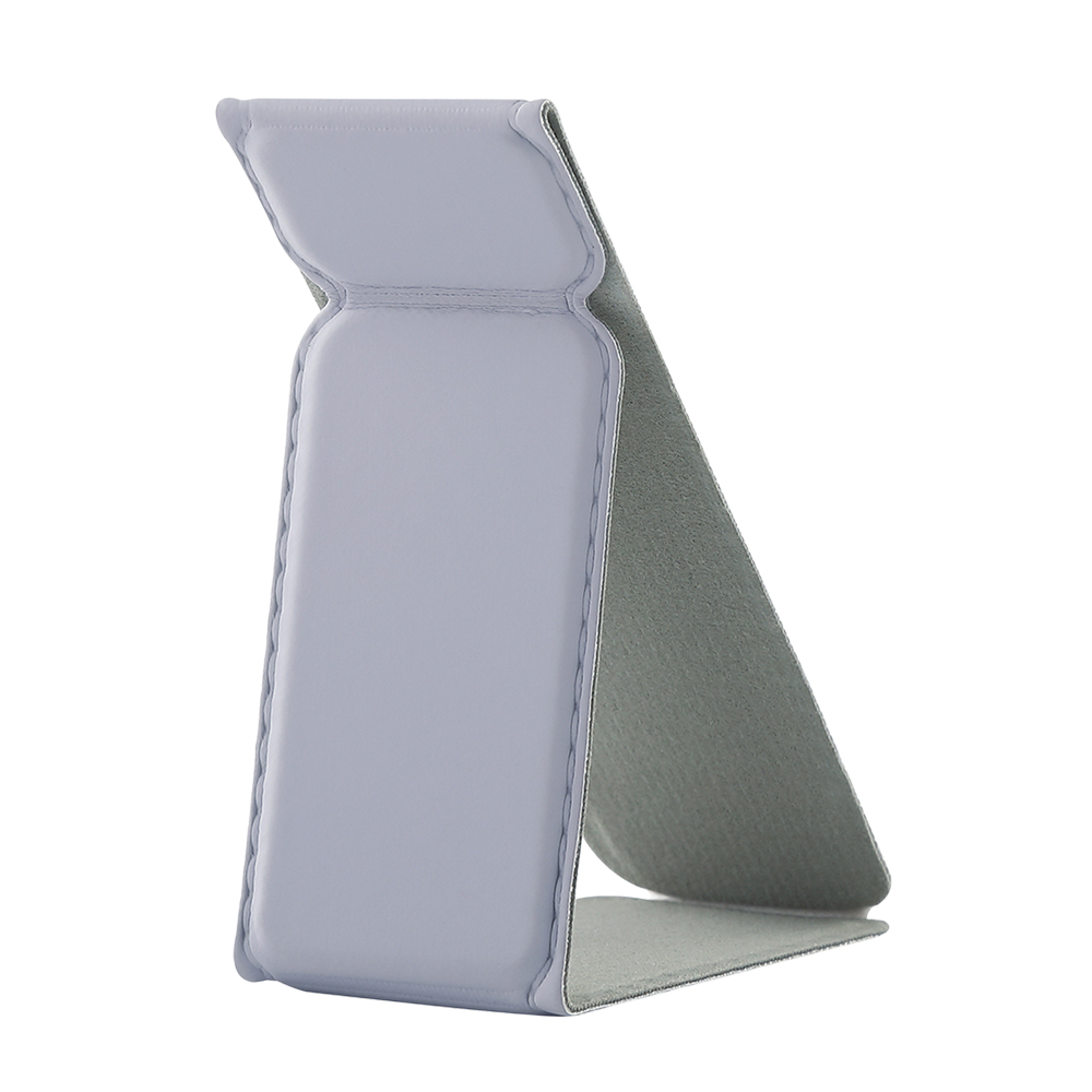 Universal Adhesive Phone Stand - Foldable Magnetic PU Leather Holder, Fits All Phone Models, 24 Colors