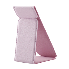 Universal Adhesive Phone Stand - Foldable Magnetic PU Leather Holder, Fits All Phone Models, 24 Colors