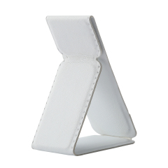 Universal Adhesive Phone Stand - Foldable Magnetic PU Leather Holder, Fits All Phone Models, 24 Colors