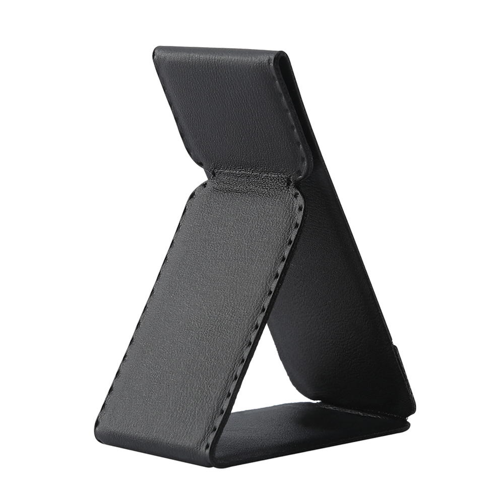 Universal Adhesive Phone Stand - Foldable Magnetic PU Leather Holder, Fits All Phone Models, 24 Colors