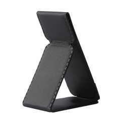 Universal Adhesive Phone Stand - Foldable Magnetic PU Leather Holder, Fits All Phone Models, 24 Colors