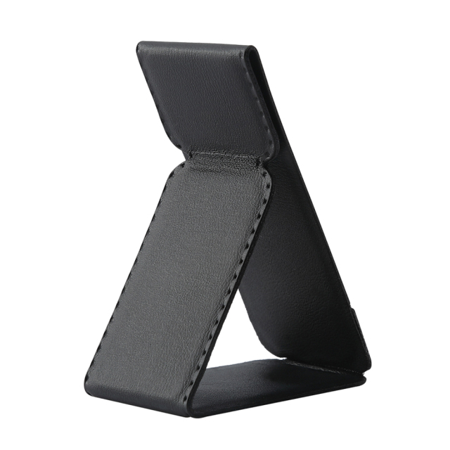 Universal Adhesive Phone Stand - Foldable Magnetic PU Leather Holder, Fits All Phone Models, 24 Colors