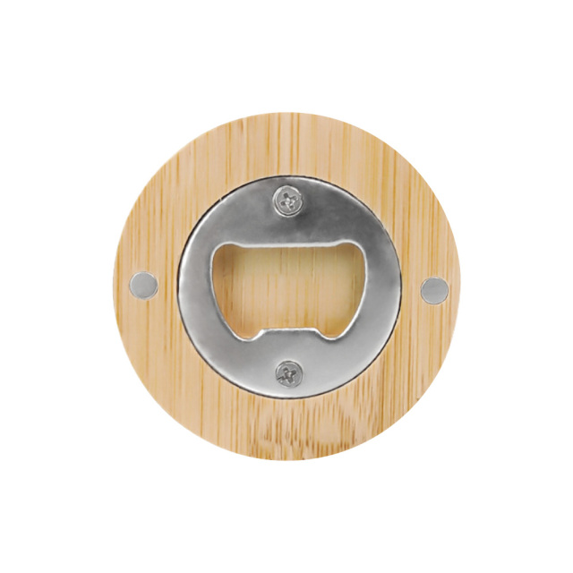 Sublimation Round Bamboo Wood Bottle Opener - Heat Transfer Printable Base Creative Gifts Brands Promotional