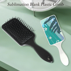 Sublimation Blank PC Hairbrush, Printable Surface, Customizable Hair Brush Hair Comb for Heat Transfer Printing