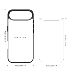 New Arrival Sublimation 2D TPU Phone Case for iPhone 17 Series, DIY Shell With Aluminum Sheet for iPhone 17, ip 17 pro, ip17 Air, ip17 Pro Max
