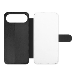 Sublimation Blank PU Leather Flip Phone Case for iPhone 17, 16 Series,iPhone Series TPU Inside Wallet with Card Holder and Stand