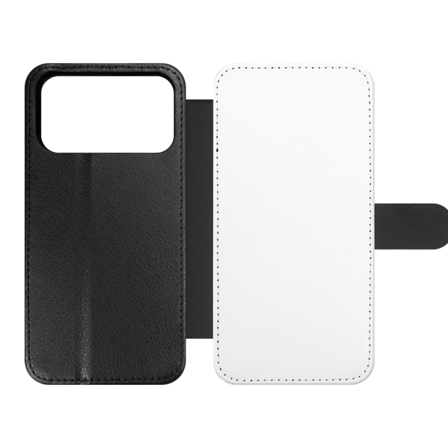 Sublimation Blank PU Leather Flip Phone Case for iPhone 17, 16 Series,iPhone Series TPU Inside Wallet with Card Holder and Stand