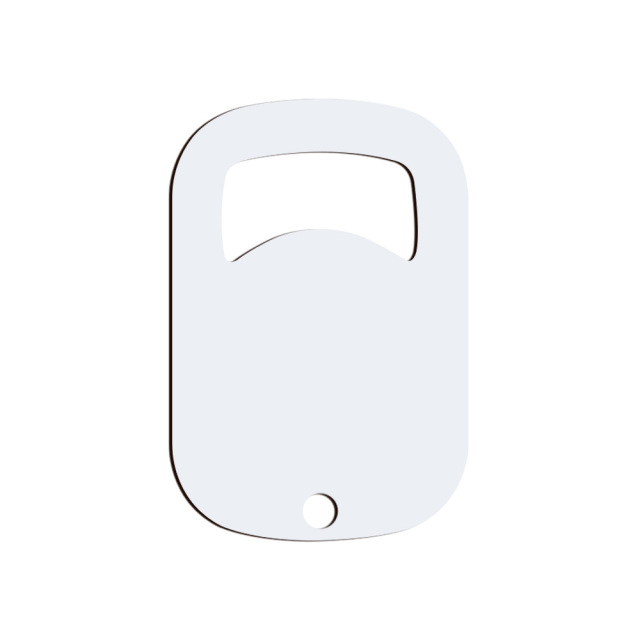 Sublimation Blank Stainless Steel Bottle Opener Lightweight Portable Custom DIY Opener - 6 Shapes, Double-Sided Printable