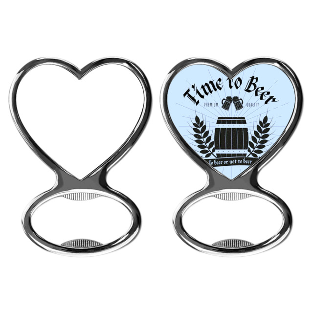 Sublimation Blank Metal Bottle Opener Fridge Magnet Metal Opener Blank Insert for Custom Printing