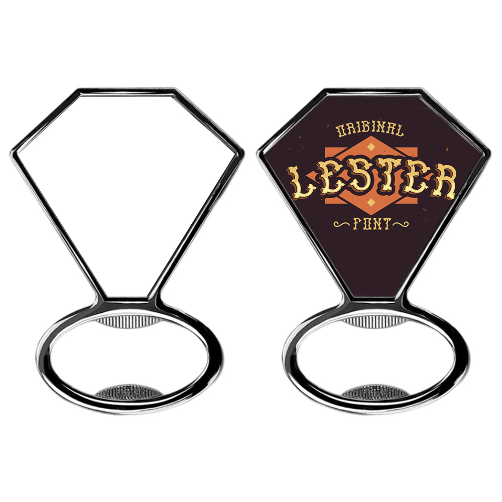 Sublimation Blank Metal Bottle Opener Fridge Magnet Metal Opener Blank Insert for Custom Printing