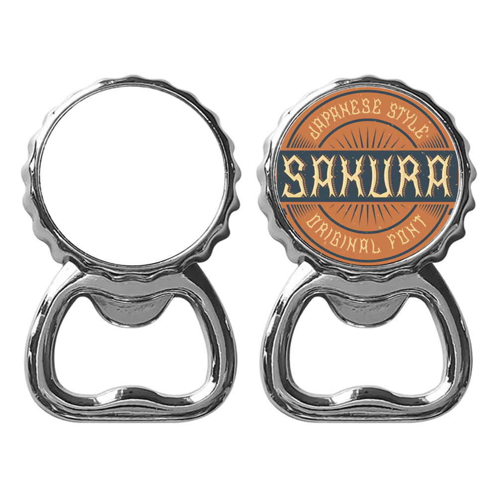 Sublimation Blank Metal Bottle Opener Fridge Magnet Metal Opener Blank Insert for Custom Printing