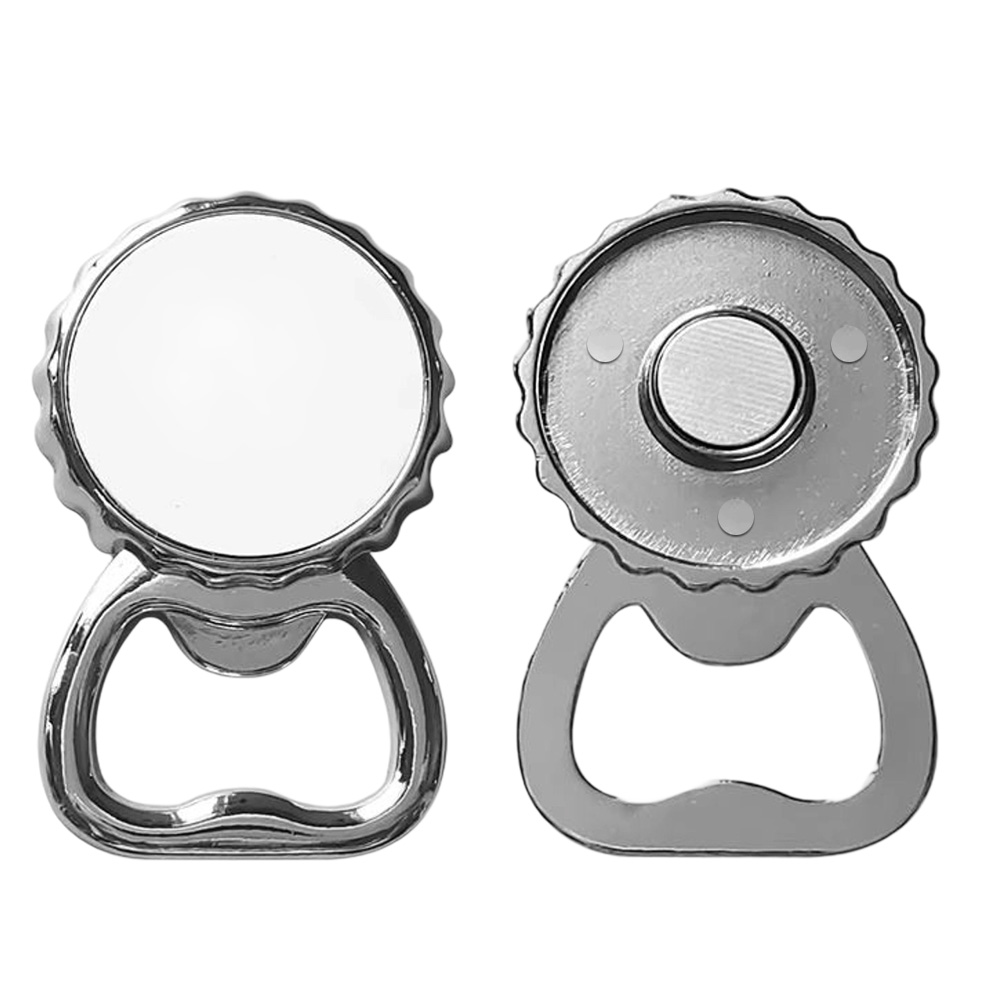 Sublimation Blank Metal Bottle Opener Fridge Magnet Metal Opener Blank Insert for Custom Printing