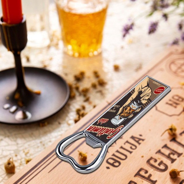 Sublimation Blank Metal Bottle Opener Fridge Magnet Metal Opener Blank Insert for Custom Printing