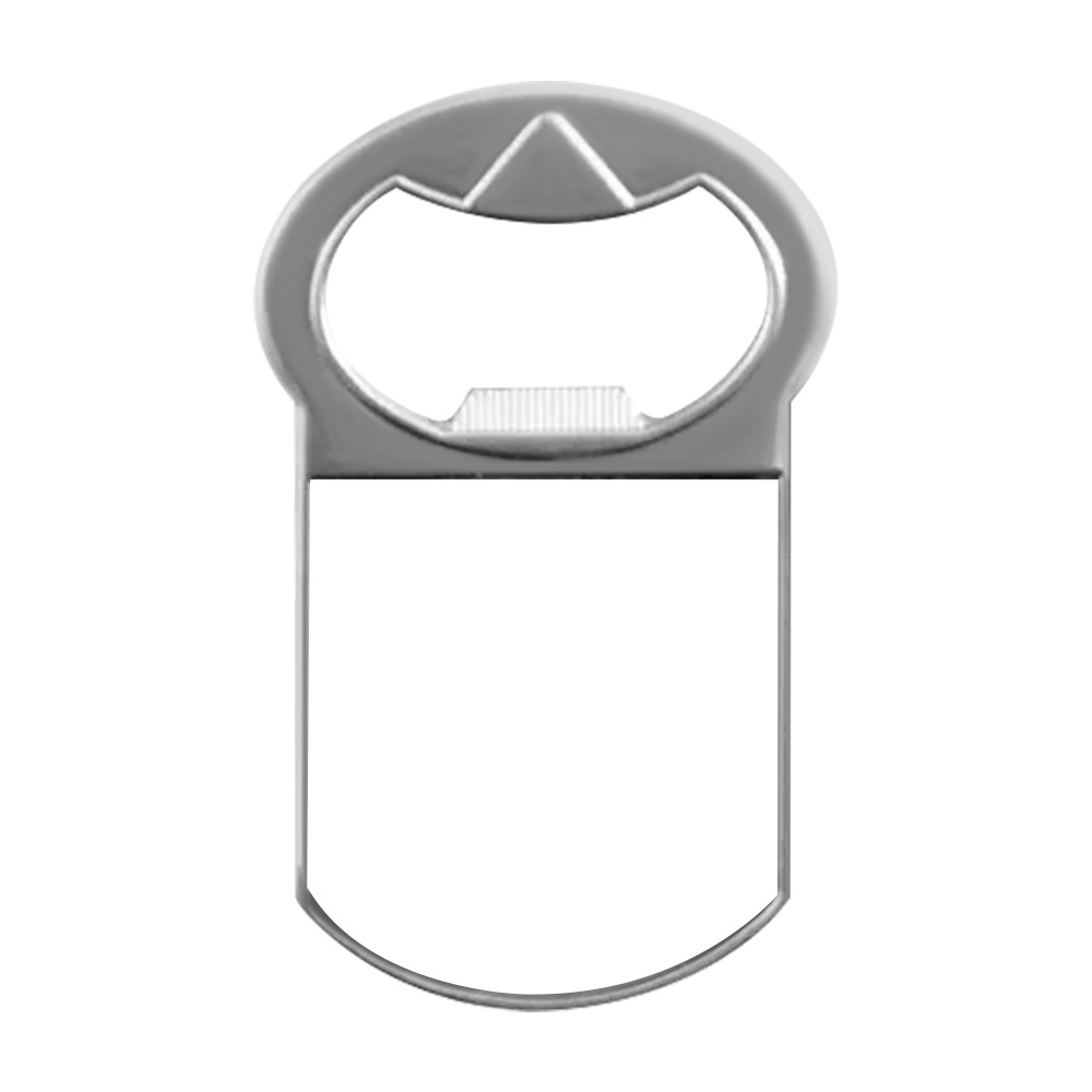 Sublimation Blank Metal Bottle Opener Fridge Magnet Metal Opener Blank Insert for Custom Printing